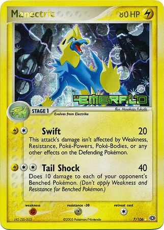 Manectric - 7/106 - Holo Rare - Reverse Holo | EX Emerald
