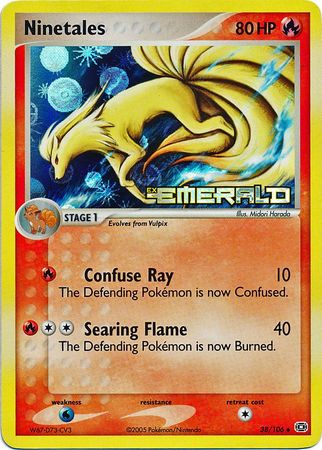 Ninetales - 38/106 - Uncommon - Reverse Holo | EX Emerald