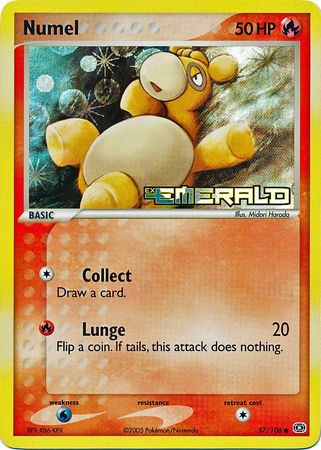 Numel - 57/106 - Common - Reverse Holo | EX Emerald