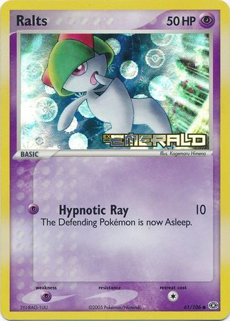 Ralts - 61/106 - Common - Reverse Holo | EX Emerald