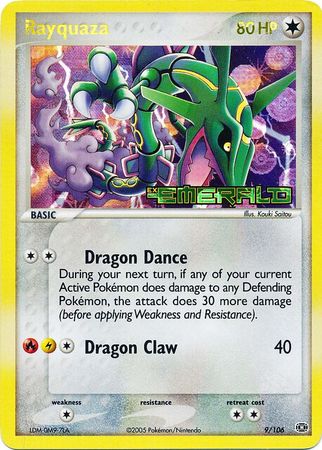 Rayquaza - 9/106 - Holo Rare - Reverse Holo | EX Emerald