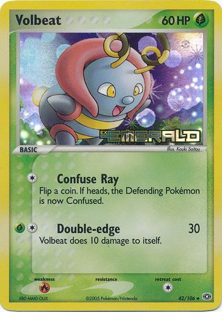 Volbeat - 42/106 - Uncommon - Reverse Holo | EX Emerald