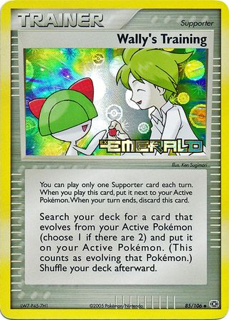 Wally's Training - 85/106 - Uncommon - Reverse Holo | EX Emerald