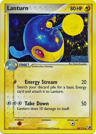 Lanturn - 40/115 - Uncommon - Reverse Holo | EX Unseen Forces