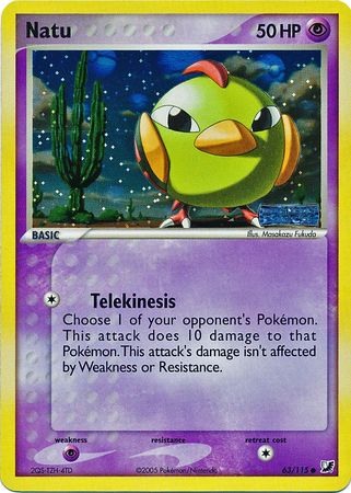 Natu - 63/115 - Common - Reverse Holo | EX Unseen Forces