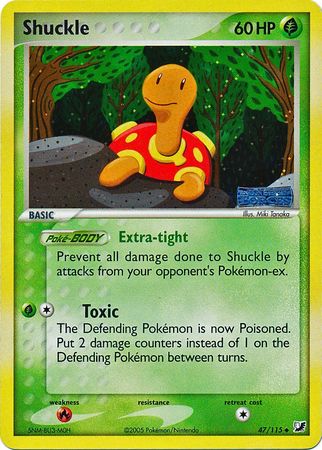 Shuckle - 47/115 - Uncommon - Reverse Holo | EX Unseen Forces