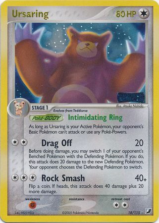 Ursaring - 18/115 - Holo Rare - Reverse Holo | EX Unseen Forces
