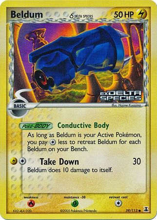 Beldum (Delta) - 59/113 - Common - Reverse Holo | EX Delta Species