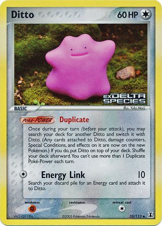 Ditto - 35/113 - Uncommon - Reverse Holo | EX Delta Species