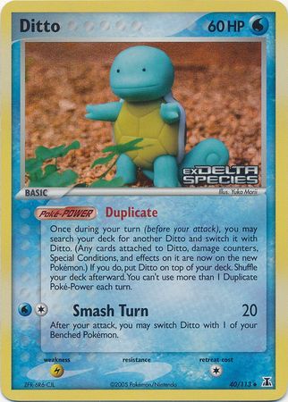 Ditto - 40/113 - Uncommon - Reverse Holo | EX Delta Species