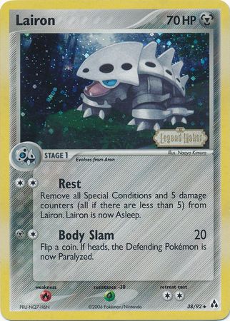 Lairon - 38/92 - Uncommon - Reverse Holo | EX Legend Maker