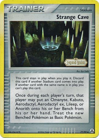 Strange Cave - 77/92 - Uncommon - Reverse Holo | EX Legend Maker