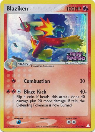 Blaziken - 20/110 - Rare - Reverse Holo | EX Holon Phantoms