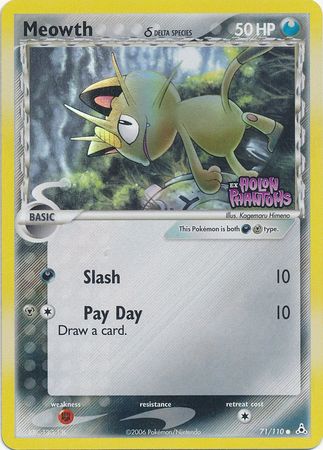 Meowth - 71/110 - Common - Reverse Holo | EX Holon Phantoms