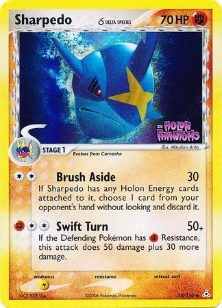 Sharpedo - 53/110 - Uncommon - Reverse Holo | EX Holon Phantoms