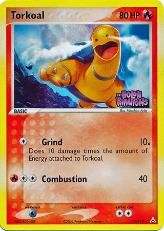 Torkoal - 33/110 - Rare - Reverse Holo | EX Holon Phantoms
