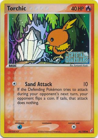 Torchic - 66/100 - Common - Reverse Holo | EX Crystal Guardians