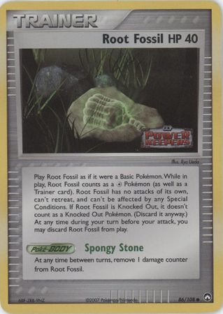 Root Fossil - 86/108 - Common - Reverse Holo | EX Power Keepers