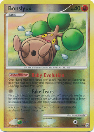 Bonsly - 71/130 - Common - Reverse Holo | Diamond and Pearl