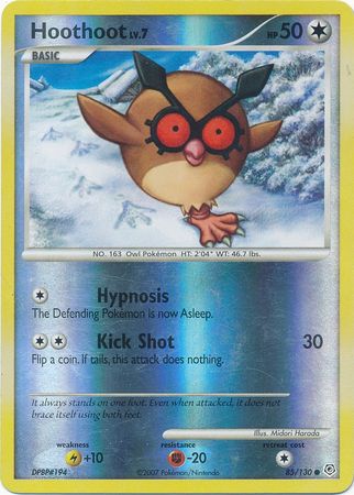 Hoothoot - 85/130 - Common - Reverse Holo | Diamond and Pearl