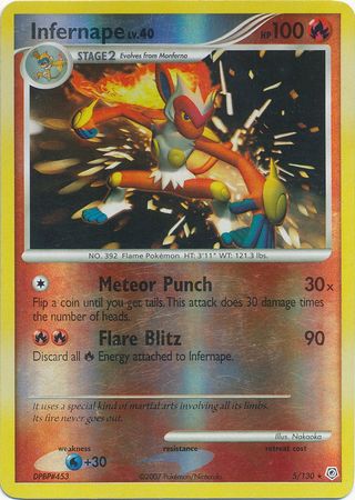 Infernape - 5/130 - Holo Rare - Reverse Holo | Diamond and Pearl