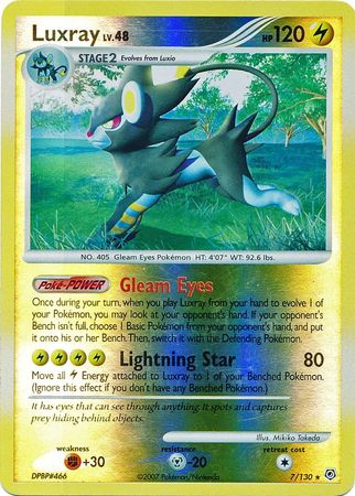 Luxray - 7/130 - Holo Rare - Reverse Holo | Diamond and Pearl