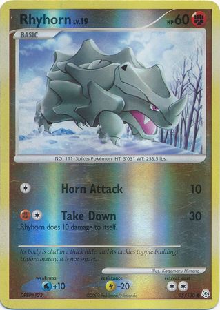 Rhyhorn - 95/130 - Common - Reverse Holo | Diamond and Pearl