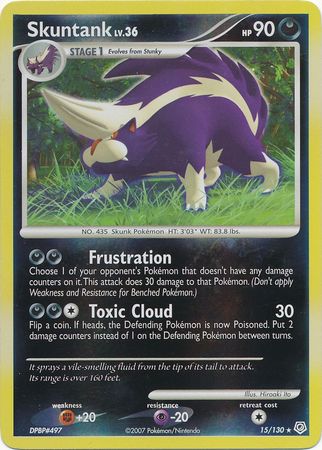 Skuntank - 15/130 - Holo Rare - Reverse Holo | Diamond and Pearl