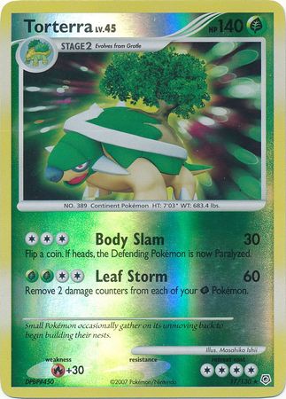 Torterra - 17/130 - Holo Rare - Reverse Holo | Diamond and Pearl