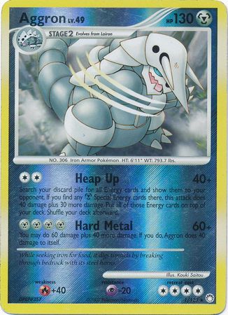 Aggron - 1/123 - Holo Rare - Reverse Holo | Mysterious Treasures
