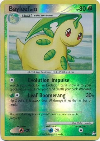 Bayleef - 41/123 - Uncommon - Reverse Holo | Mysterious Treasures