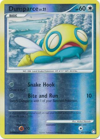 Dunsparce - 47/123 - Uncommon - Reverse Holo | Mysterious Treasures