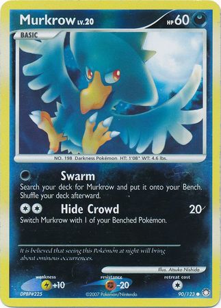 Murkrow - 90/123 - Common - Reverse Holo | Mysterious Treasures