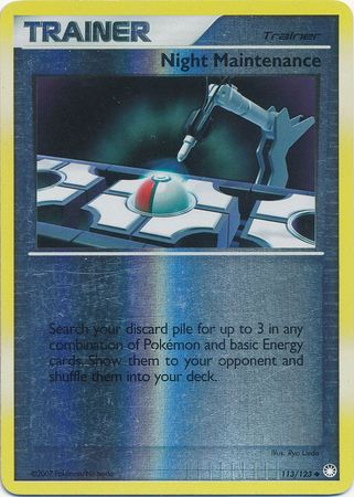 Night Maintenance - 113/123 - Reverse Holo | Mysterious Treasures