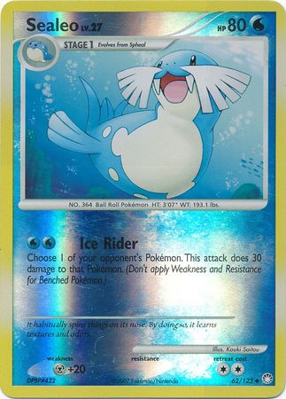 Sealeo - 62/123 - Uncommon - Reverse Holo | Mysterious Treasures