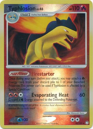 Typhlosion - 16/123 - Holo Rare - Reverse Holo | Mysterious Treasures