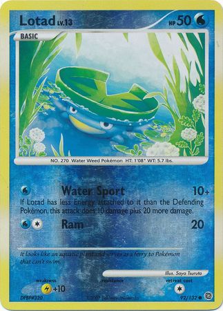 Lotad - 92/132 - Common - Reverse Holo | Secret Wonders
