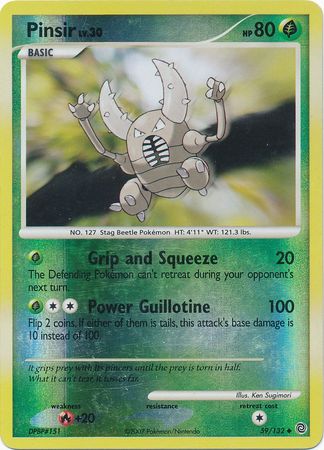 Pinsir - 59/132 - Uncommon - Reverse Holo | Secret Wonders
