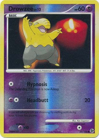 Drowzee - 65/106 - Common - Reverse Holo | Great Encounters