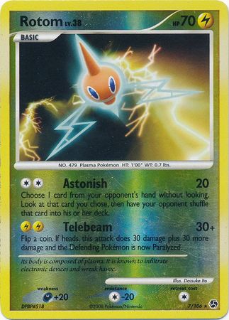 Rotom - 7/106 - Holo Rare - Reverse Holo | Great Encounters