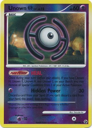 Unown H - 29/106 - Rare - Reverse Holo | Great Encounters