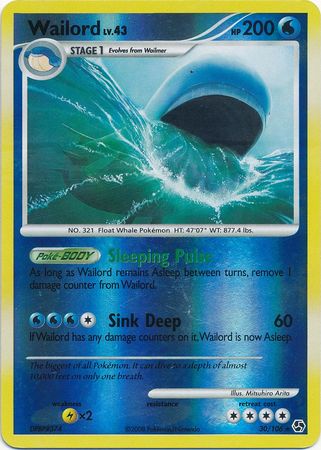 Wailord - 30/106 - Rare - Reverse Holo | Great Encounters