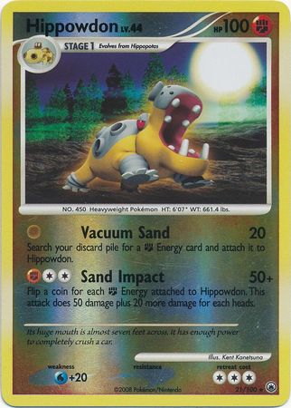 Hippowdon - 21/100 - Rare - Reverse Holo | Majestic Dawn