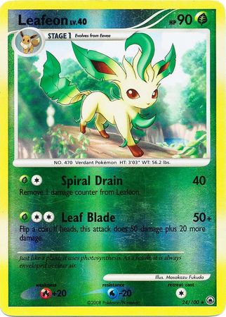 Leafeon - 24/100 - Rare - Reverse Holo | Majestic Dawn