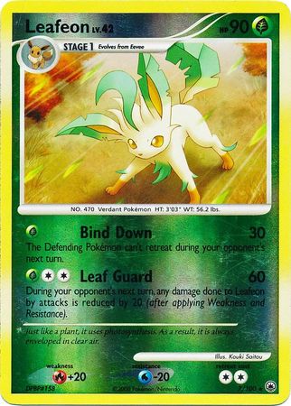Leafeon - 7/100 - Holo Rare - Reverse Holo | Majestic Dawn