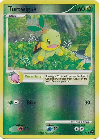 Turtwig - 78/100 - Uncommon - Reverse Holo | Majestic Dawn