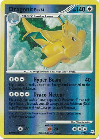 Dragonite - 2/146 - Holo Rare - Reverse Holo | Legends Awakened