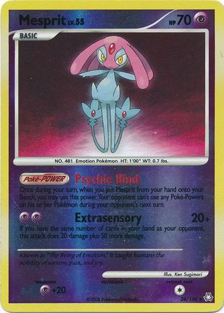 Mesprit - 34/146 - Rare - Reverse Holo | Legends Awakened