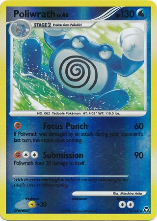 Poliwrath - 35/146 - Rare - Reverse Holo | Legends Awakened