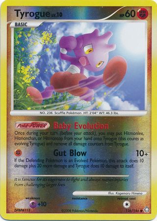 Tyrogue - 126/146 - Common - Reverse Holo | Legends Awakened